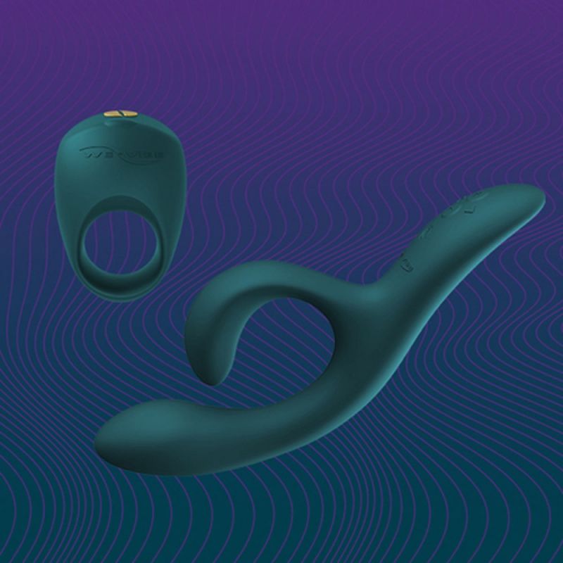 Набор смарт игрушек We-Vibe Date Night кольцо Pivot и вибратор Nova 2 Green вид 15