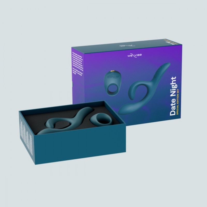 Набор смарт игрушек We-Vibe Date Night кольцо Pivot и вибратор Nova 2 Green вид 16