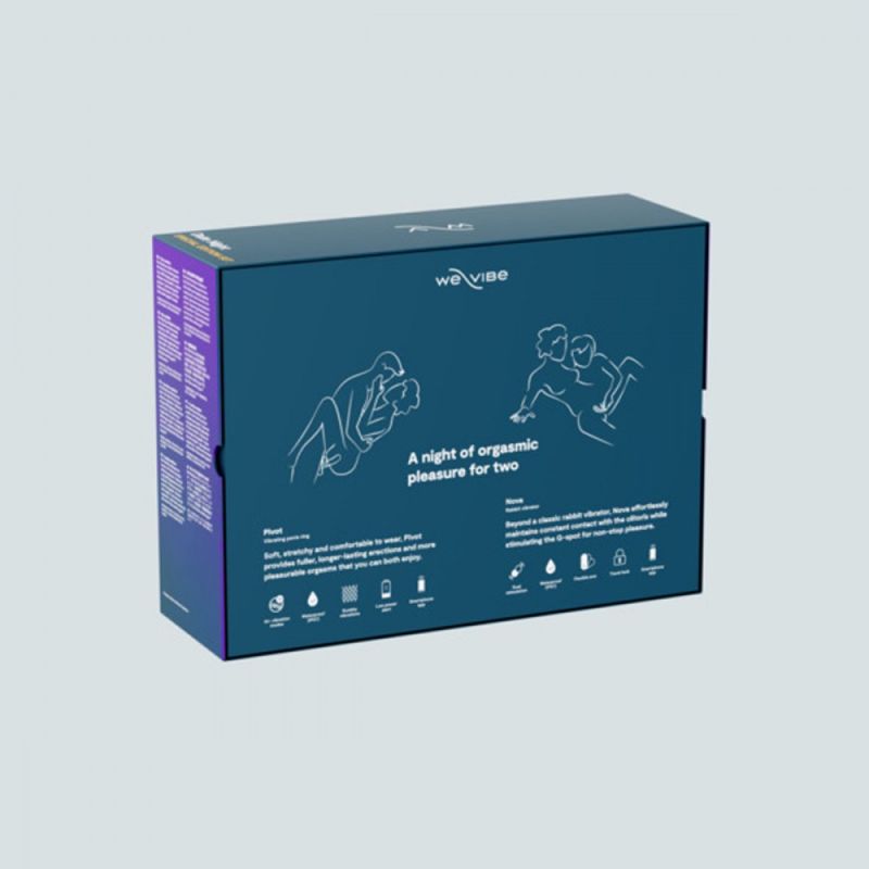 Набор смарт игрушек We-Vibe Date Night кольцо Pivot и вибратор Nova 2 Green вид 18