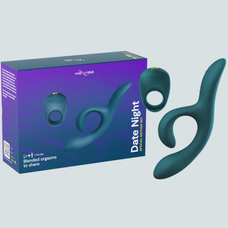 Набор смарт игрушек We-Vibe Date Night кольцо Pivot и вибратор Nova 2 Green вид 3