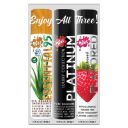 Набір лубрикантів Wet Sampler Lubricant (Platinum, Essential95, Flavored Strawberry) 3 шт. по 30 мл