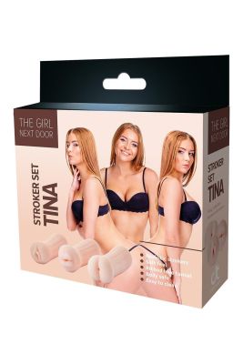 Набор мастурбаторов Dream Toys The Girl Next Door Tina телесный, 3 шт.