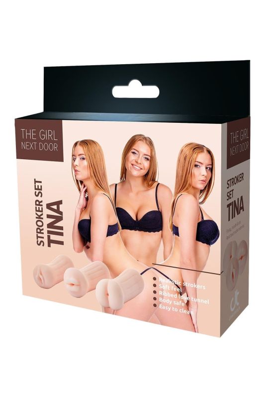 Набір мастурбаторів Dream Toys The Girl Next Door Tina тілесний, 3 шт. вид 2