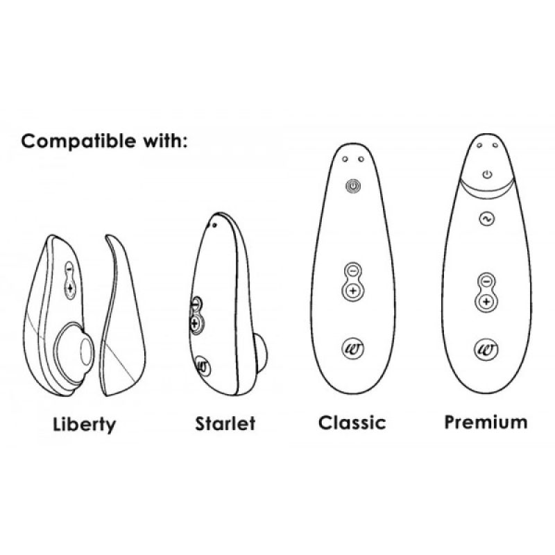 Змінні насадки на Womanizer Premium та Classic фіолетовий, розмір S вид 4