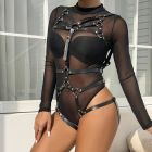 Набор портупея + гартеры Star Night Harnas Van Kunstleer, черный вид 3