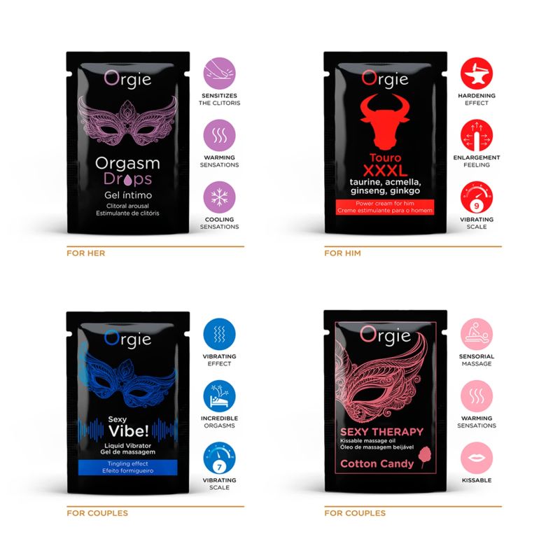 Набір пробників Orgie THE PLAY SET інтимних стимуляторів, 4 шт. вид 3