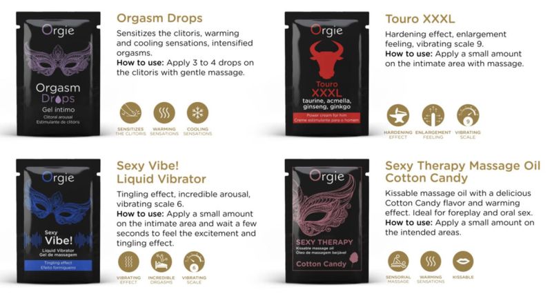 Набір пробників Orgie THE PLAY SET інтимних стимуляторів, 4 шт. вид 4