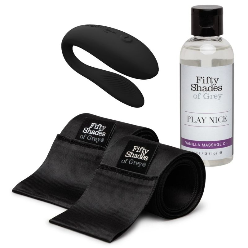 Набор с парным вибратором Sync Lite We-Vibe и Moving As One от Fifty Shades of Grey, черный вид 3