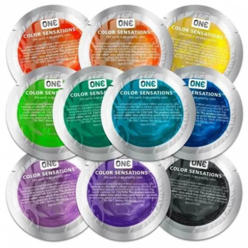 Презервативи One Color Sensation набір різних кольорів, 5 шт. вид 2