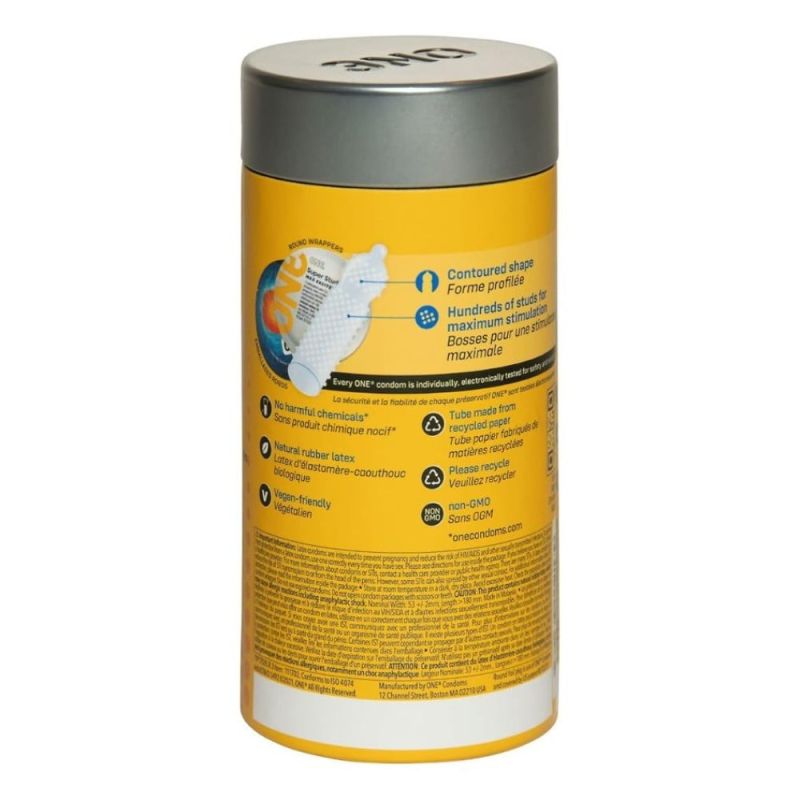 Набор текстурированных презервативов с шипами ONE Super Studs (цена за упаковку 12 шт) вид 3