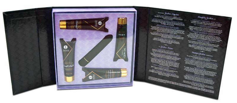 Набор возбуждающей косметики + вибропуля Shunga NAUGHTY GEISHA COLLECTION 31ML вид 4