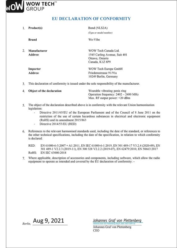 Набор We-Vibe Tease Us Bond + Bond Black вид 30