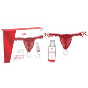 Набір Intt Brazilian Panty з червоних трусиків та лубриканта