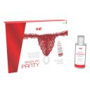 Набір Intt Brazilian Panty з червоних трусиків та лубриканта