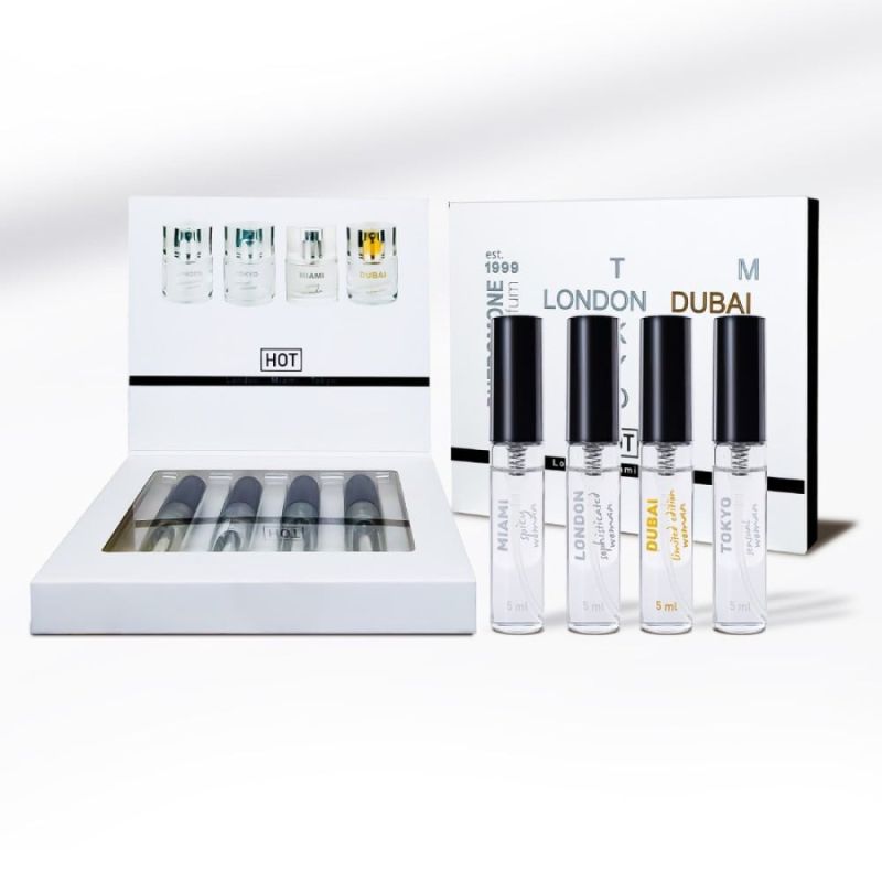 Набор женских духов с феромонами HOT LMTD Pheromone Perfume Women, 4x5 мл вид 2