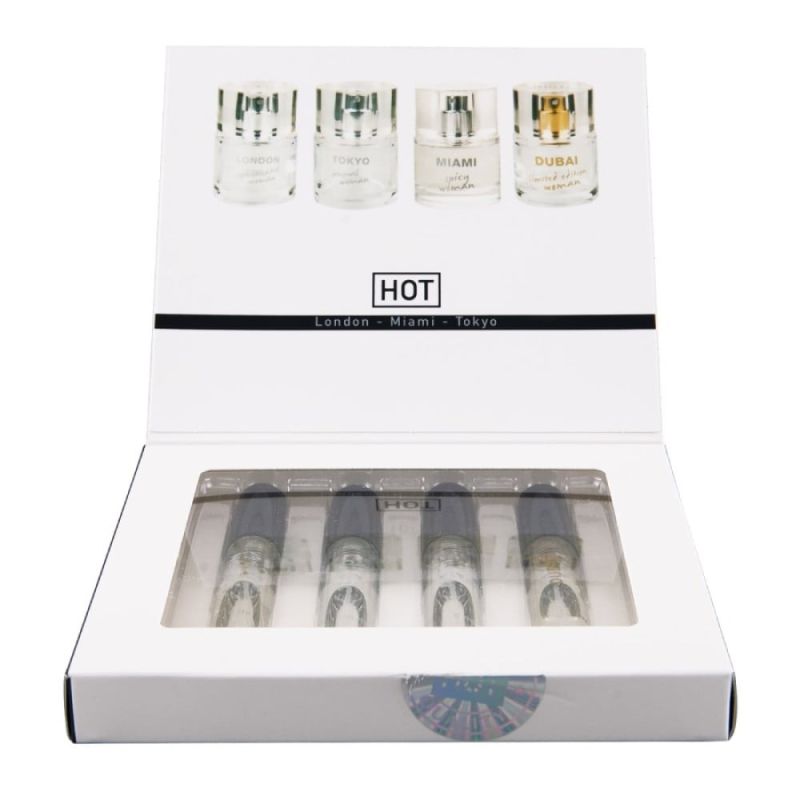 Набор женских духов с феромонами HOT LMTD Pheromone Perfume Women, 4x5 мл вид 4