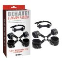 Набір БДСМ Chisa Behave! Luxury Fetish 4 предмета, чорний