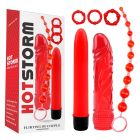 Набор секс-девайсов Chisa Hotstorm Flirting of Couple, 6 предметов, красный вид 2