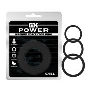 Набір ерекційних кілець Chisa GK Power з різним діаметром, чорний