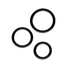 Набор эрекционных колец Chisa GK Power с разным диаметром, черный вид 4