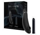 Набор секс игрушек Womanizer&We-Vibe Silver Delights Collection черный из серебренными вставками вид 2