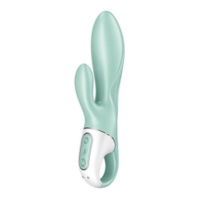 Надувний вібратор- кролик Satisfyer з функцією управління через додаток, м'ятний