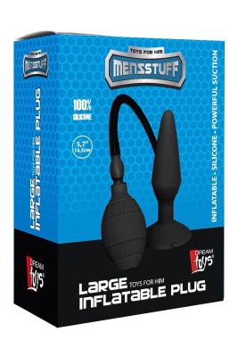 Анальний плаг розширювач із накачуванням Dream Toys Menzstuff Large Inflatable Plug чорний