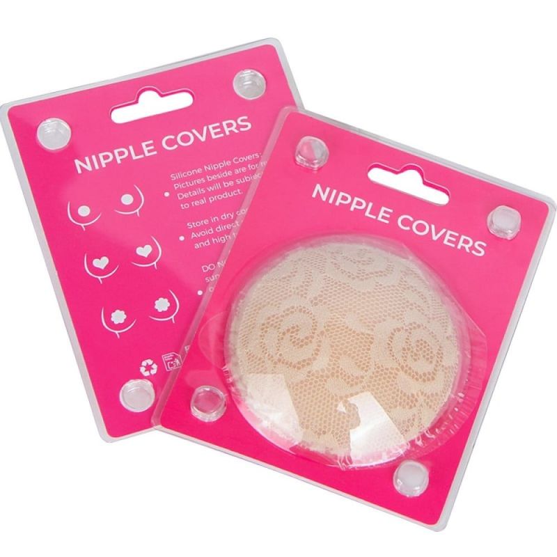 Наклейки на соски Star Night мереживні, бежеві вид 4