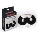 Наручники металеві Chisa Hi-Basic Fur-lined Handcuffs з чорним хутром