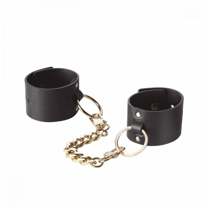 Наручники Bijoux Indiscrets MAZE - Wide Cuffs Black вид 4