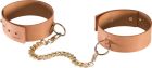 Наручники Bijoux Indiscrets MAZE - Wide Cuffs Brown, екошкіра, стильні браслети вид 5