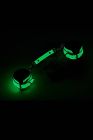 Наручники люмінесцентні DreamToys Radiant Glow In The Dark із золотистою фурнітурою, зелені вид 2