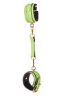 Наручники люмінесцентні DreamToys Radiant Glow In The Dark із золотистою фурнітурою, зелені вид 3