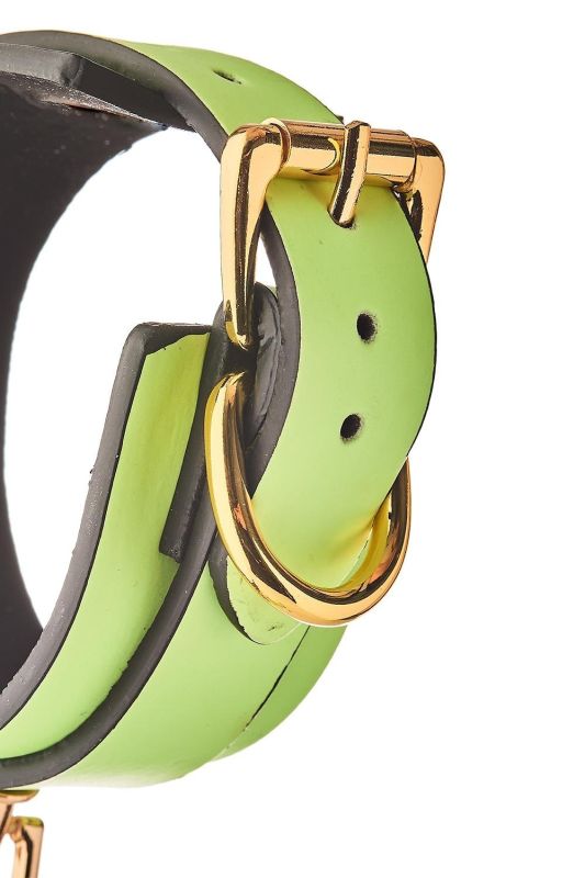 Наручники люминесцентные DreamToys Radiant Glow In The Dark с золотистой фурнитурой, зеленые вид 7