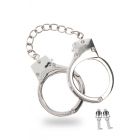Наручники для БДСМ практик Taboom Luxury Bondage Essentials металлические, серебряные вид 5