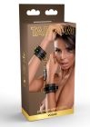 Наручники Taboom Vogue Studded Wrist Cuffs Set із веганської шкіри, чорні вид 3