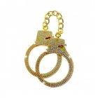 Наручники золоті Taboom Bondage in Luxury Diamond Wrist Cuffs прикрашені камінням вид 7
