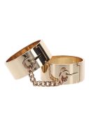 Наручники Slave Wrist Cuffs TABOOM, металеві, золотисті