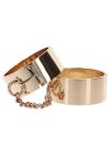 Наручники Slave Wrist Cuffs TABOOM, металеві, золотисті вид 7