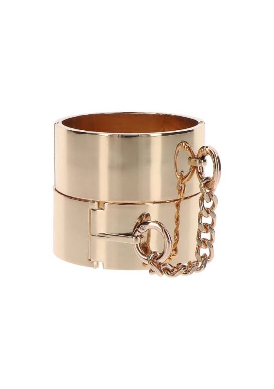 Наручники Slave Wrist Cuffs TABOOM, металеві, золотисті вид 6