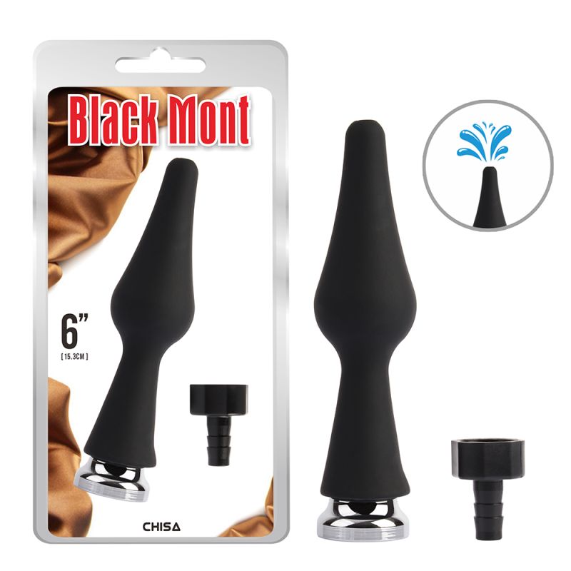 Насадка на анальный душ Chisa Black Mont, чёрная вид 2