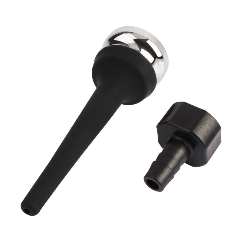 Насадка на анальный душ коническая Chisa Black Mont, черная вид 7