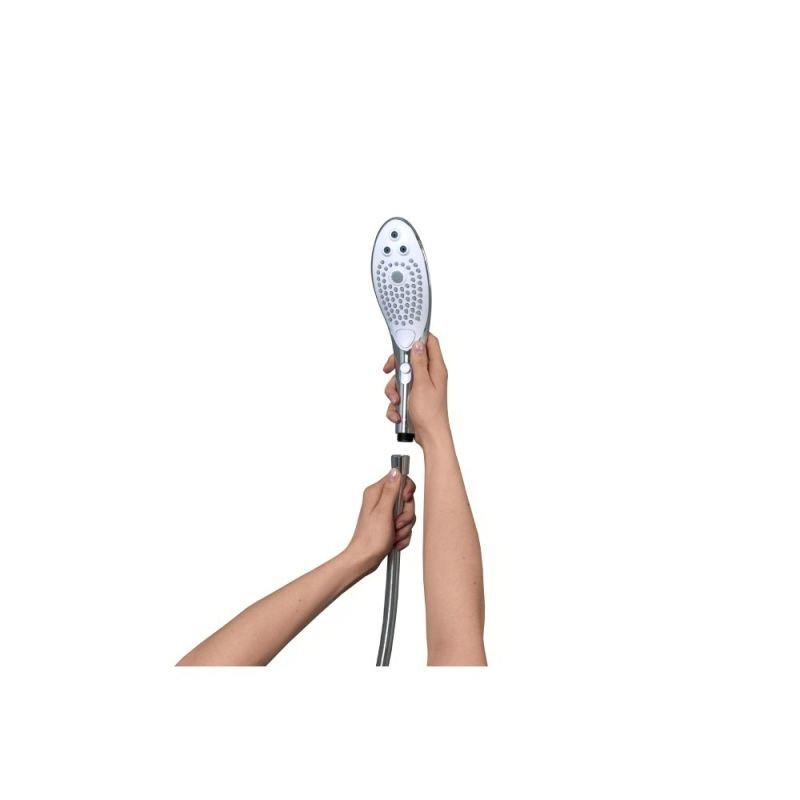 Насадка на душ для мастурбации Womanizer Wave, серебренная вид 7