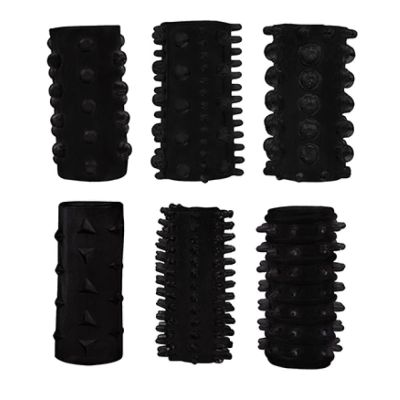 Насадка пенис Dream Toys All Time Favorites большая, черного цвета, 1 шт.