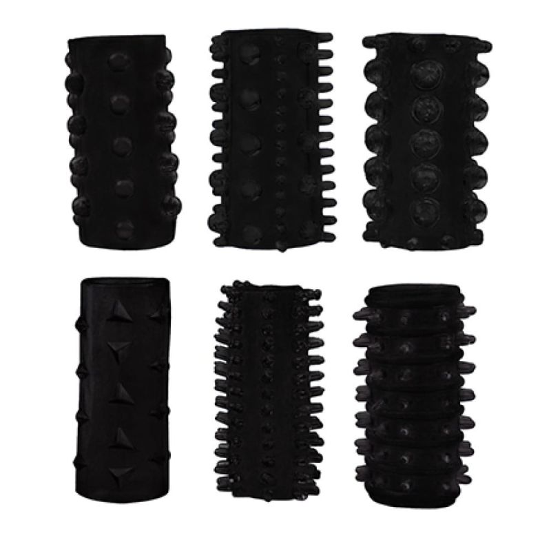 Насадка пенис Dream Toys All Time Favorites большая, черного цвета, 1 шт. вид 2