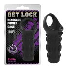 Насадка з кільцем для мошонки Chisa Get Lock Renegade Power Cage, чорна вид 2