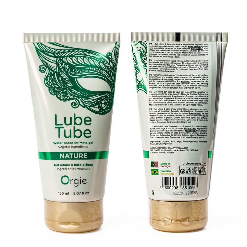 Натуральный лубрикант Orgie Lube Tube Nature на водной основе, 150 мл вид 5
