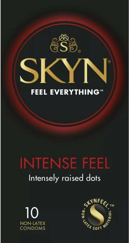 Нелатексні презервативи SKYN Intense Feel з шипами, що виступають (ціна за пачку, 10 шт.) вид 3