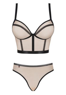 Комплект Obsessive Nudelia top & panties L/XL