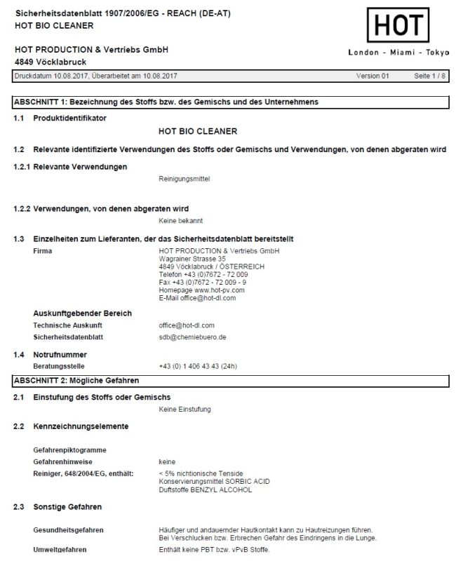 Очиститель Hot Bio Cleaner Spray, 150 мл вид 4